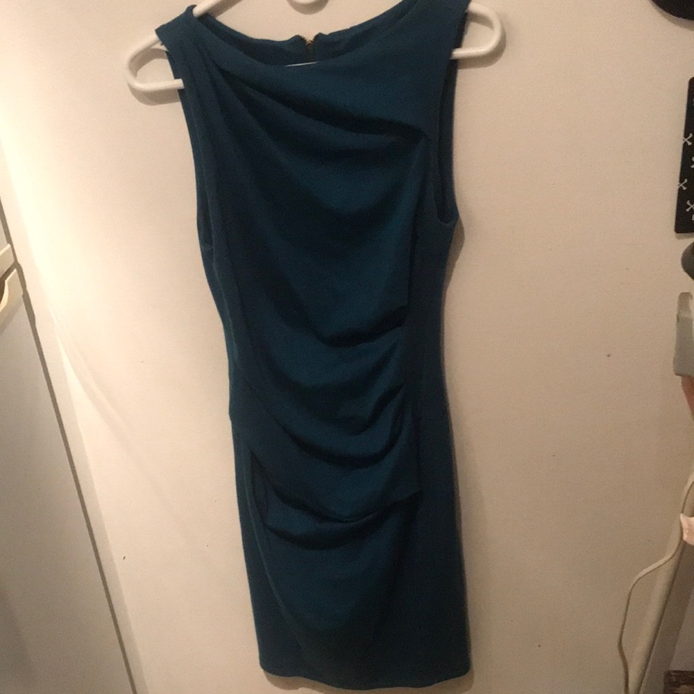 Stunning Sleeveless Aqua Blue Dress W118 By Walter Baker